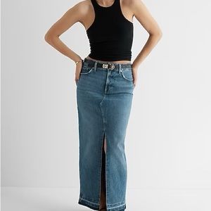 Like new Denim Maxi Skirt